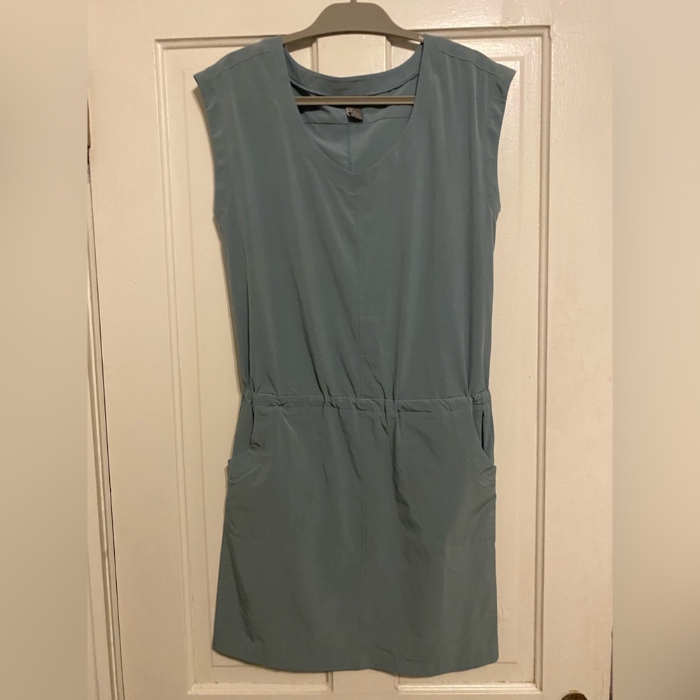 Prana Sleeveless Outdoor Dress Size Small Blue Pockets - Picture 1 of 3